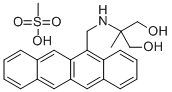 1,3-Propanediol, 2-methyl-2-((5-naphthacenylmethyl)amino)-, methanesul fonate (salt) 구조식 이미지