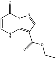 에틸4,7-디히드로-7-옥소피라졸로[1,5-a]피리미딘-3-카르복실레이트 구조식 이미지