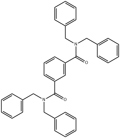 1,3-벤젠디카복사미드,N,N,N',N'-테트라키스(페닐메틸)- 구조식 이미지