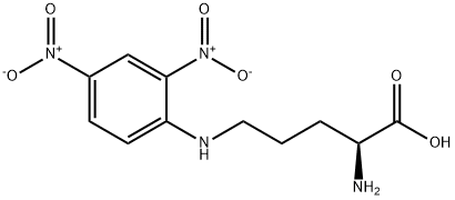 (2S)-2-아미노-5-[(2,4-디니트로페닐)아미노]펜탄산 구조식 이미지