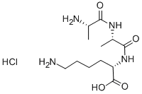 H-ALA-ALA-LYS-OH HCL 구조식 이미지