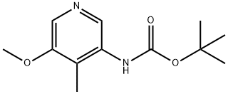 tert-Butyl 5-methoxy-4-methylpyridin-3-ylcarbamate Structure