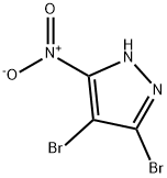 4,5-dibroMo-3-nitro-1H-pyrazole Structure