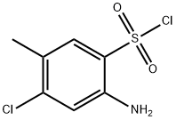 2-AMINO-4-CHLORO-5-METHYLBENZENESULFONYL CHLORIDE Structure