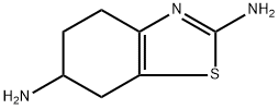 2,6-Diamino-4,5,6,7-tetrahydrobenzothiazole 구조식 이미지