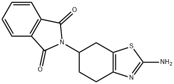 2-Amino-6-phthalimido-4,5,6,7-tetrahydro benzothiazole 구조식 이미지
