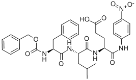 Z-PHE-LEU-GLU-PNA 구조식 이미지