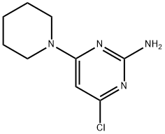 4-CHLORO-6-PIPERIDIN-1-YL-PYRIMIDIN-2-YLAMINE 구조식 이미지