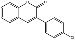 3-(4-chlorophenyl)chromen-2-one Structure