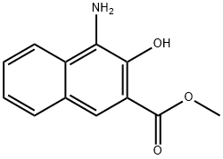 1-AMINO-2-HYDROXY-NAPHTALENE-3-CARBOXYLIC ACID METHYL ESTER 구조식 이미지