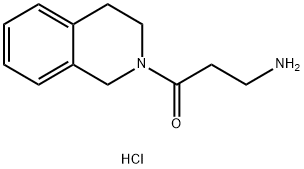 3-Amino-1-[3,4-dihydro-2(1H)-isoquinolinyl]-1-propanone hydrochloride Structure