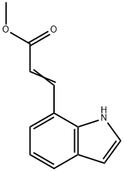 2-Propenoic acid, 3-(1H-indol-7-yl)-, Methyl ester 구조식 이미지