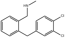 1-(2-(3,4-디클로로벤질)페닐)-N-메틸메탄아민 구조식 이미지