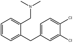 1-(2-(3,4-디클로로벤질)페닐)-N,N-디메틸메탄나민 구조식 이미지