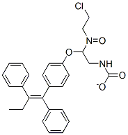 N-(2-chloroethyl)-N-nitroso-2-(4-(1,2-diphenylbutenyl)phenoxy)ethyl carbamate Structure