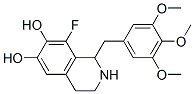 8-Fluoro-1,2,3,4-tetrahydro-1-((3,4,5-trimethoxyphenyl)methyl)-6,7-iso quinolinediol 구조식 이미지