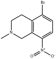 5-bromo-2-methyl-8-nitro-1,2,3,4-tetrahydroisoquinoline Structure
