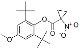 2,6-Ditert-butyl-4-methoxyphenyl 1-nitrocyclopropanecarboxylate Structure