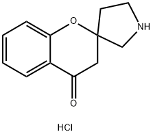 spiro[chroman-2,3'-pyrrolidin]-4-one hydrochloride 구조식 이미지