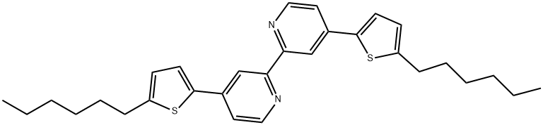 4,4'-Bis(5-hexylthiophen-2-yl)-2,2'-bipyridine 구조식 이미지