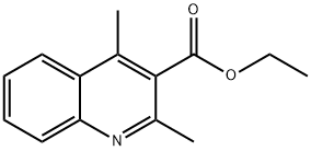 2,4-디메틸퀴놀린-3-카르복실산에틸에스테르 구조식 이미지