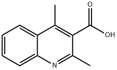 2,4-디메틸퀴놀린-3-카르복실산 구조식 이미지