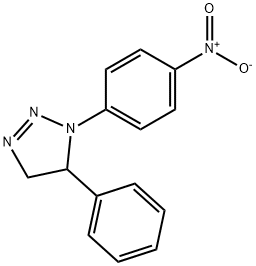 1-(4-니트로페닐)-5-페닐-4,5-디히드로트리아졸 구조식 이미지