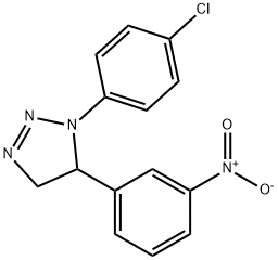 1-(4-Chlorophenyl)-4,5-dihydro-5-(3-nitrophenyl)-1H-1,2,3-triazole Structure