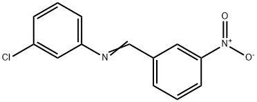 N-(3-Chlorophenyl)-3-nitrobenzenemethanimine Structure