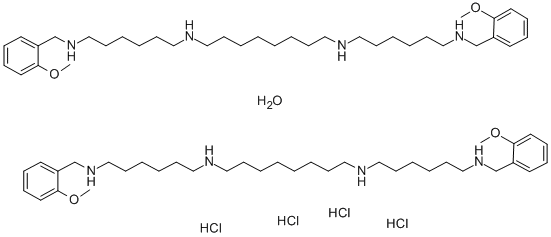 methoctramine tetrahydrochloride hemihydrate Structure