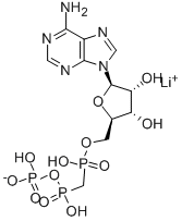 ALPHA,BETA-METHYLENEADENOSINE 5'-TRIPHOSPHATE LITHIUM SALT 구조식 이미지