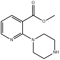 2-(1-Piperazinyl)-3-pyridinecarboxylic acid methyl ester Structure