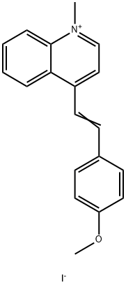 4-[(Z)-2-(4-METHOXYPHENYL)ETHENYL]-1-METHYLQUINOLINIUM IODIDE Structure