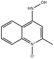 2-METHYL-4-HYDROXYLAMINOQUINOLINE1-OXIDE Structure