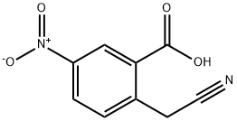 Benzoic acid, 2-(cyanomethyl)-5-nitro- (9CI) Structure