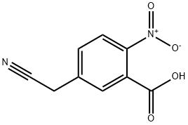 Benzoic acid, 5-(cyanomethyl)-2-nitro- (9CI) Structure