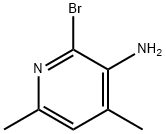 3-Amino-2-bromo-4,6-dimethylpyridine Structure