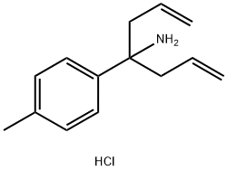 4-(4-METHYLPHENYL)HEPTA-1,6-DIEN-4-AMINIUM CHLORIDE 구조식 이미지