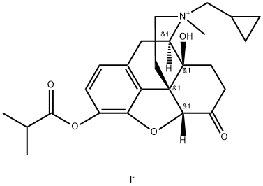 O-Isobutyryl N-Methyl Naltrexone Iodide Structure