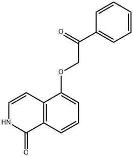 5-(2-Oxo-2-phenylethoxy)-3,4-dihydroisoquinolin-1(2H)-one 구조식 이미지