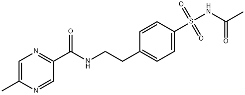 N-Des(cyclohexylaMinocarbonyl)-N-acetyl Glipizide Structure