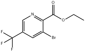 Ethyl 3-bromo-5-(trifluoromethyl)-2-pyridinecarboxylate 구조식 이미지
