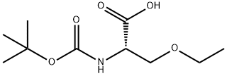 (S)-N-BOC-2-AMINO-3-ETHOXY-PROPIONIC ACID 구조식 이미지