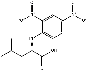 N-(2,4-디니트로페닐)-DL-류신 구조식 이미지