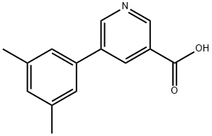 5-(3,5-디메틸페닐)니코틴산 구조식 이미지