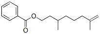 (-)-3,7-디메틸옥트-7-에닐벤조에이트 구조식 이미지