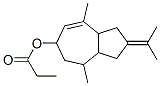 1,2,3,3a,4,5,6,8a-octahydro-2-isopropylidene-4,8-dimethylazulen-6-yl propionate Structure