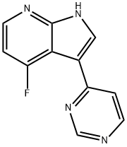 1H-Pyrrolo[2,3-b]pyridine, 4-fluoro-3-(4-pyriMidinyl)- Structure