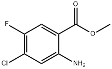 Methyl 2-aMino-4-chloro-5-fluorobenzoate 구조식 이미지