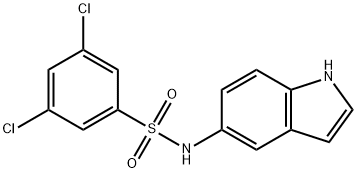 3,5-dichloro-N-(1H-indol-5-yl)-phenylsulphonamide Structure